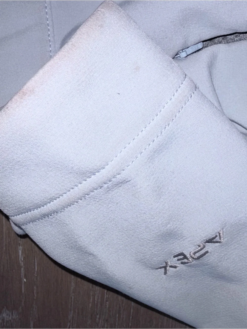 The North Face Women's White Softshell Jacket with Light Gray Fleece Lining